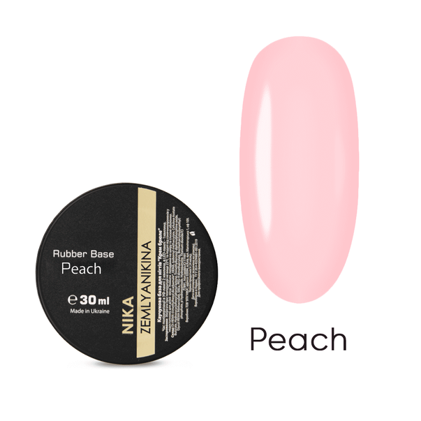 Nika Zemlyanikina Rubber Base Peach 30ml