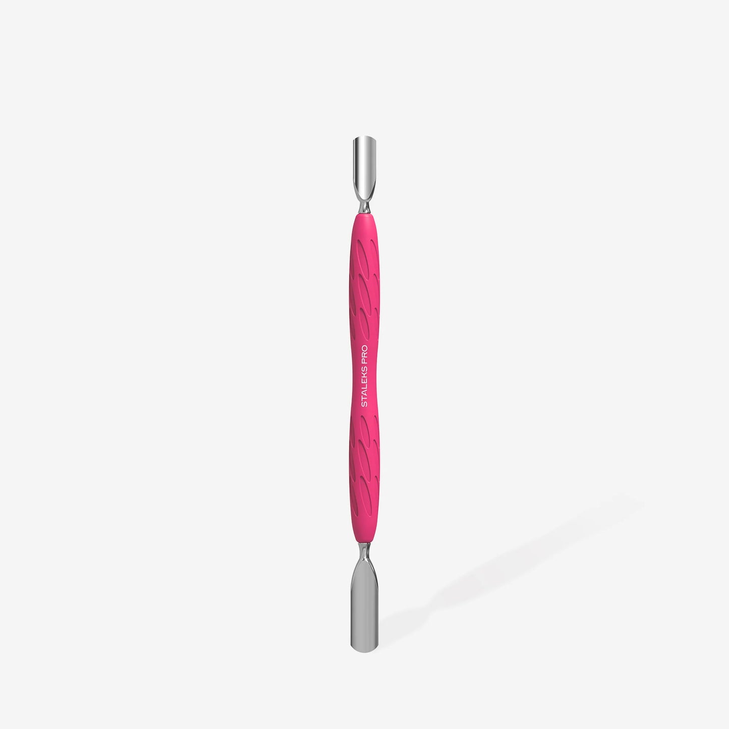 Staleks Manicure Pusher With Silicone Handle "Gummy" UNIQ 10 TYPE 1 (Rounded Wide And Rounded Narrow Pusher)