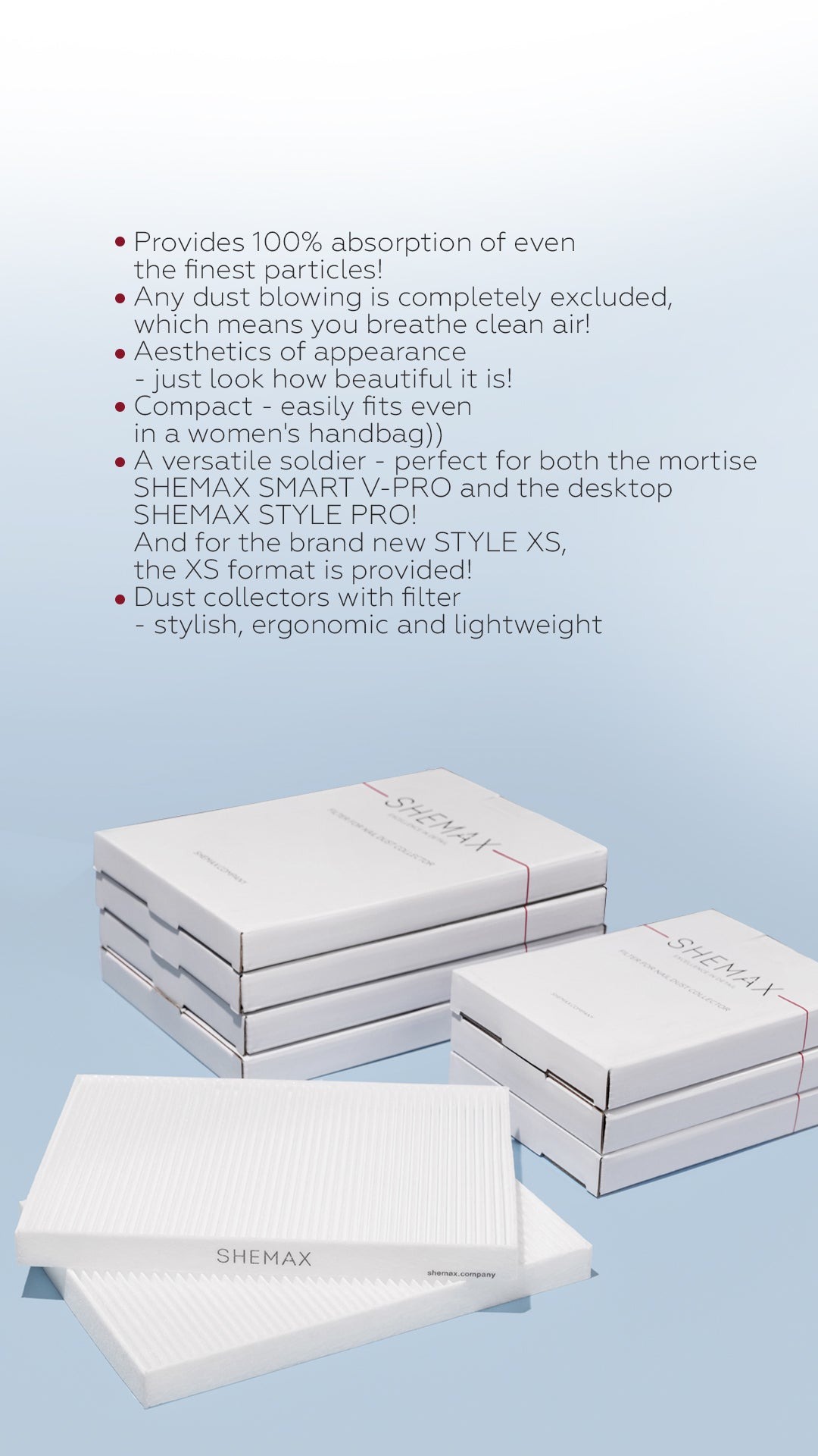 SheMax XS Dust Collector Filter