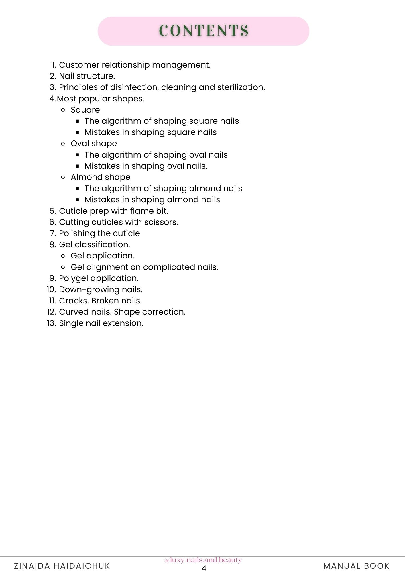 Manual Book Russian Manicure Level PRO by Zina Haidaichuk