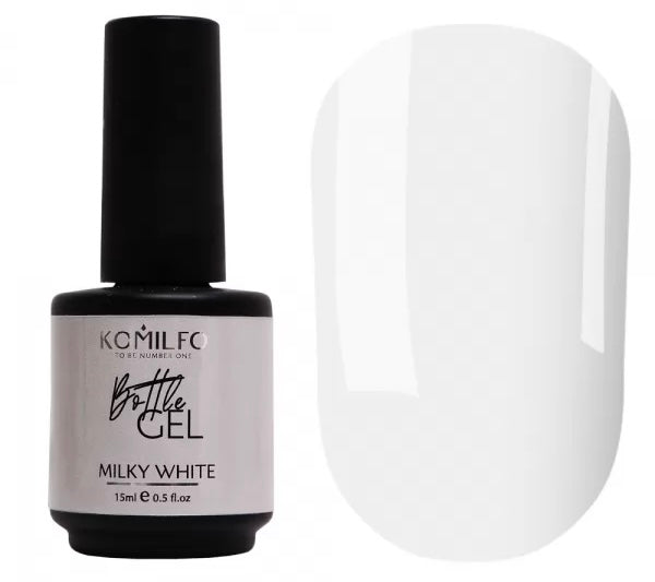 Komilfo Bottle Gel Milky White With Brush 15ml