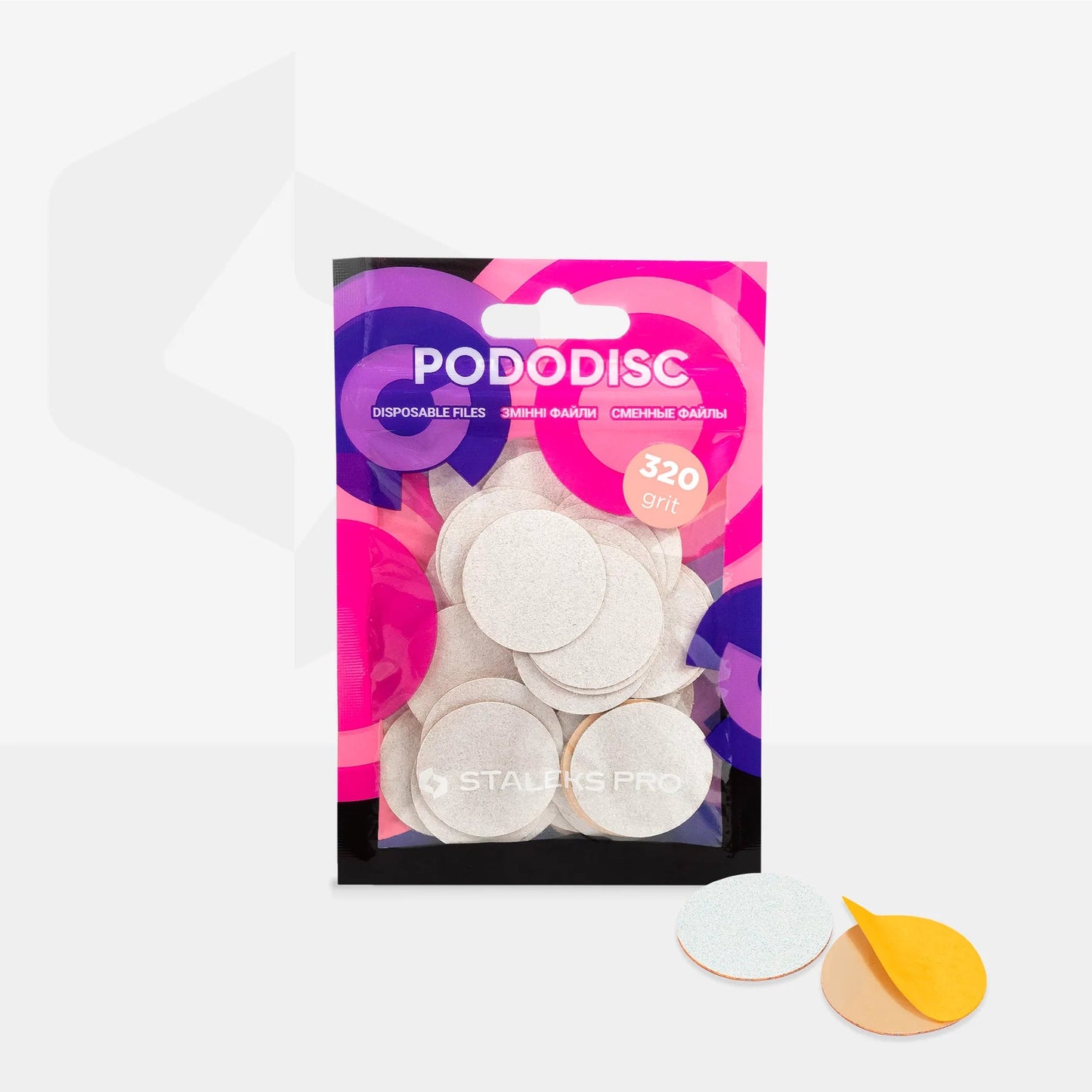 Staleks Pododisc Disposable Files M 20mm For Pedicure (50 Pcs)