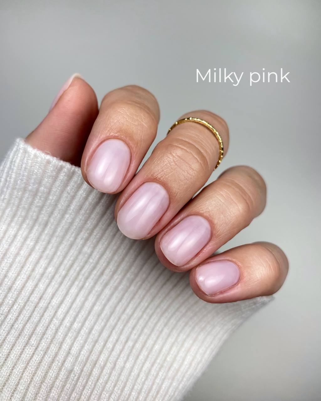 Gloss Builder Gel Milky Pink