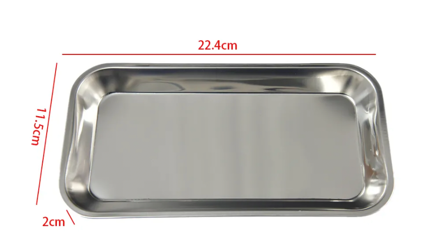 Stainless Steel Nail Tool Tray Container