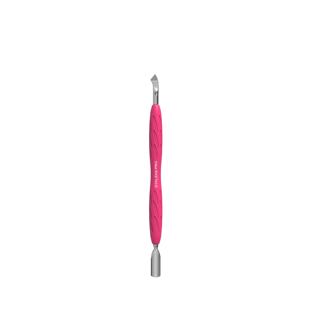 Staleks Manicure Pusher "Gummy" UNIQ 10 TYPE 4.2 (Narrow Rounded Pusher + Bent Blade) PQ-10/4.2