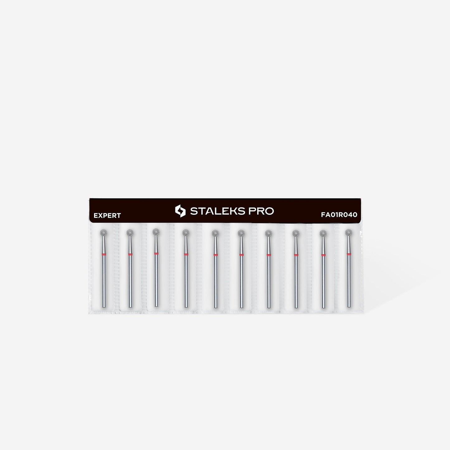 Staleks Pro Expert Diamond Nail Drill Bit FA01 Ball 1pcs set FA01R040