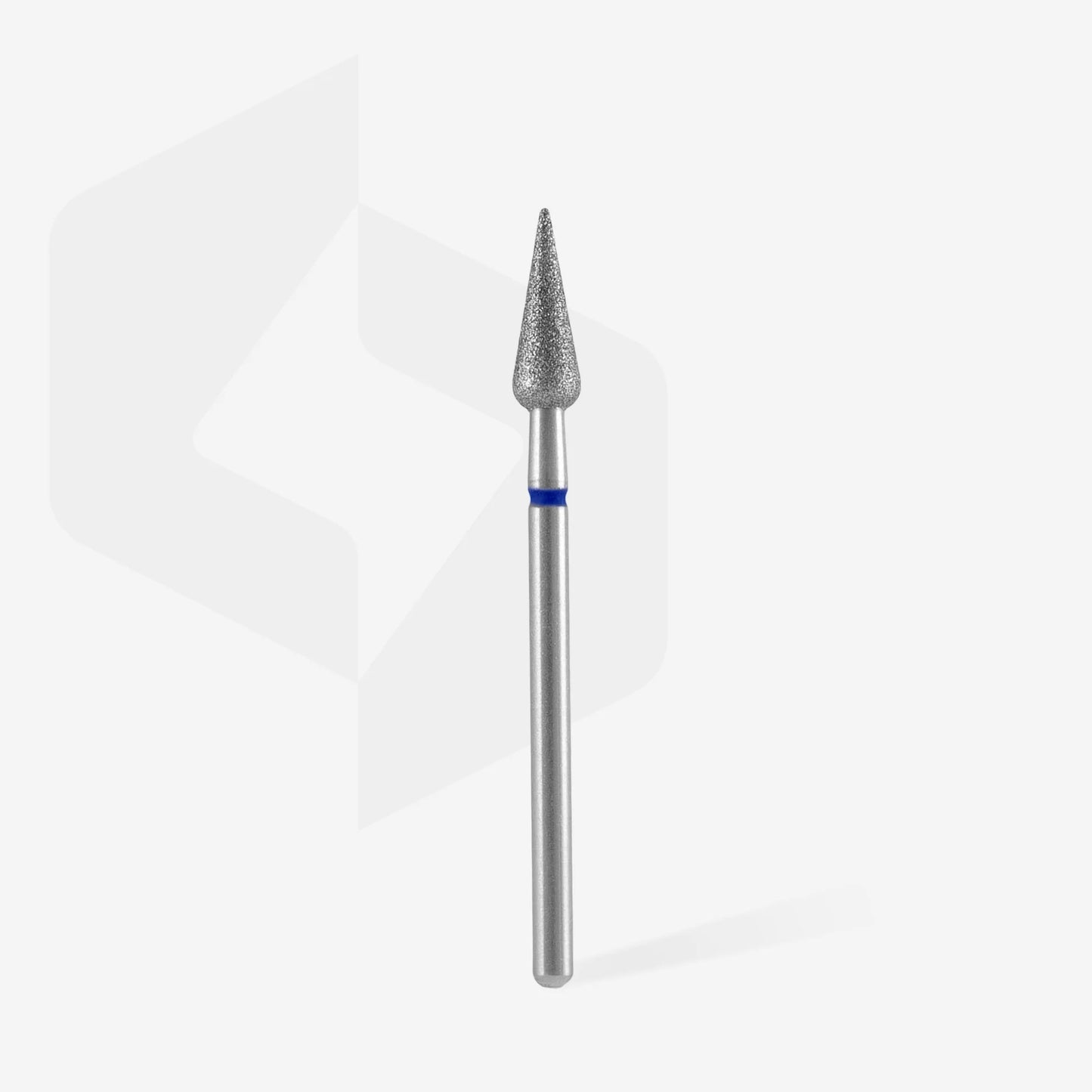 Staleks Diamond Nail Drill Bit Pointed Pear BLUE EXPERT head 4mm / working part 12mm FA100B040/12