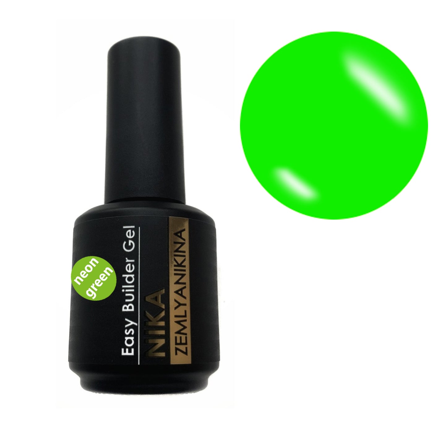 Nika Zemlyanikina Easy Builder Gel Neon Green 15ml