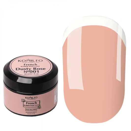 Komilfo French Rubber Base Coat Rose No. 01 30ml