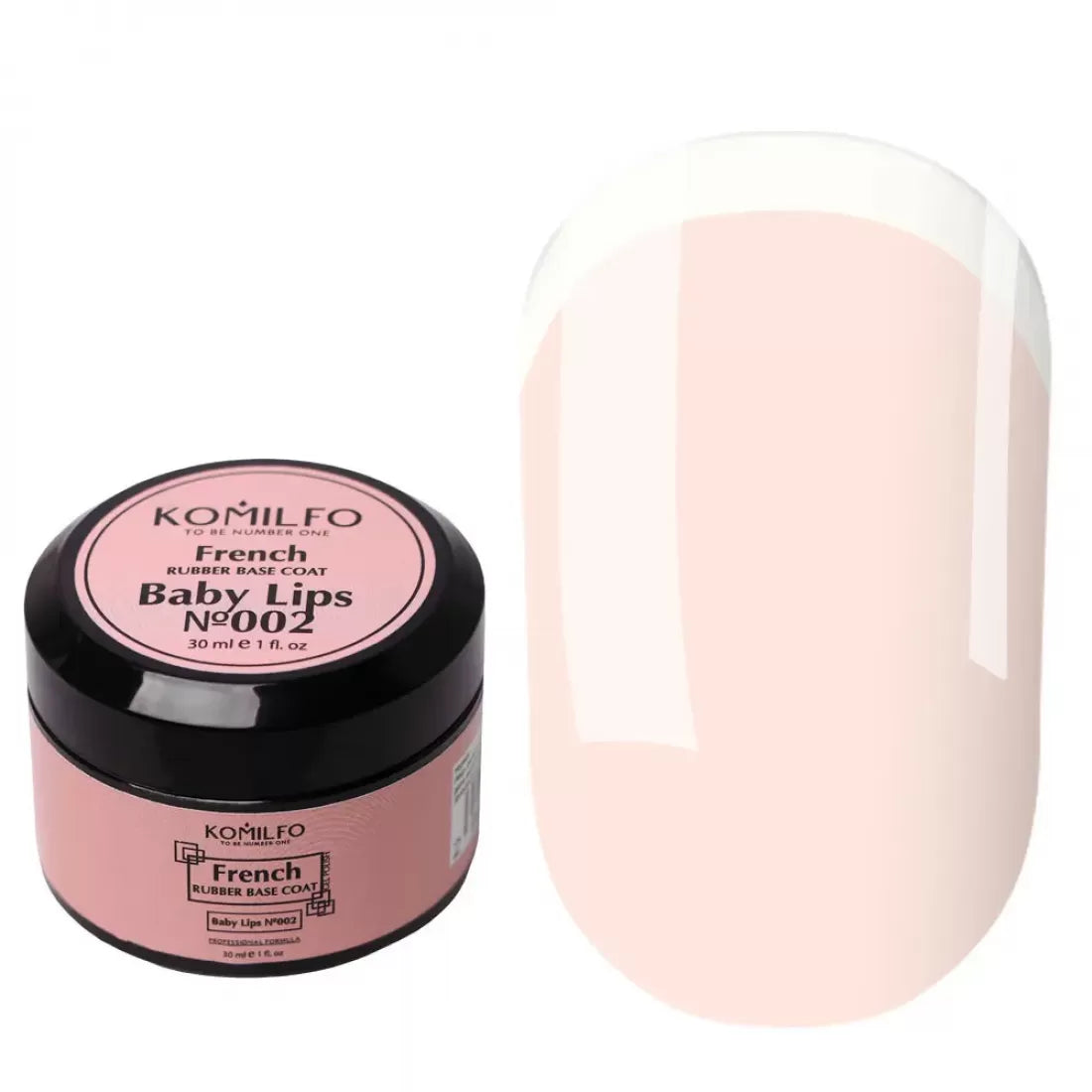 Komilfo French Rubber Base Coat Baby Lips N002 30ML Jar