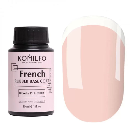 Komilfo French Rubber Base Coat Pink N003 30ML Barrel