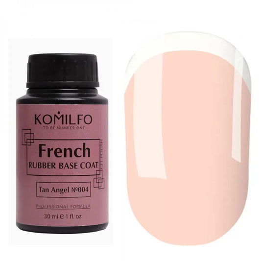 Komilfo French Rubber Base Coat Tan Angel N004 30ml Barrel