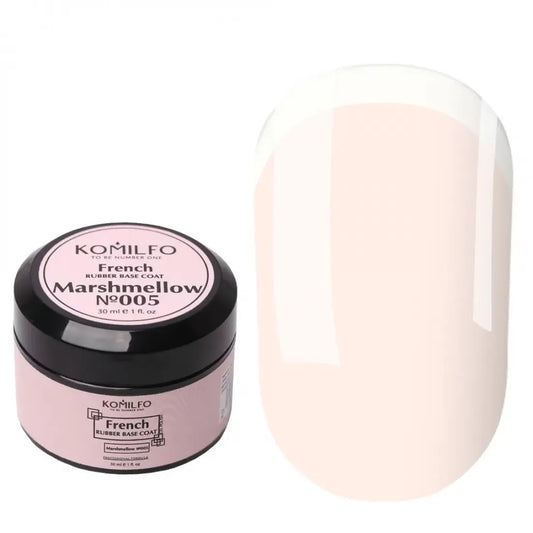 Komilfo French Rubber Base Coat Marshmellow N005 30ml Jar