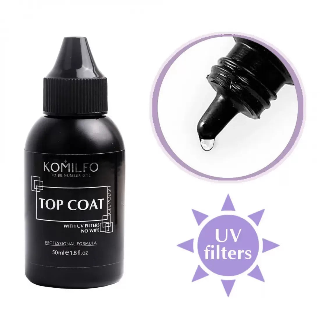 Komilfo No Wipe Top With UV Filters