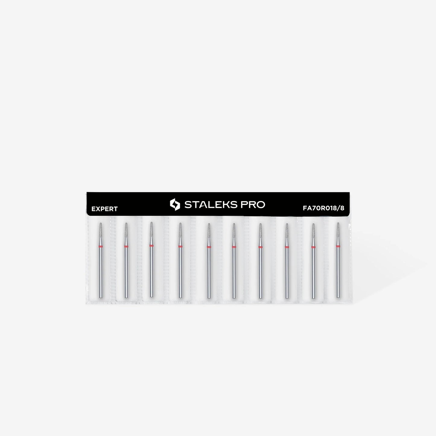 Staleks Diamond nail drill bit frustum Red EXPERT 1.8mm/8mm FA70R018/8