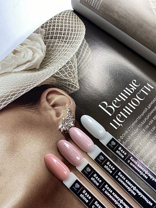 Rubber Cover Base Lovely, Pink Shine Shimmer BS02 12 ml
