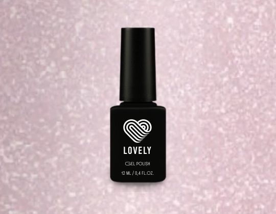 Rubber Cover Base Lovely, Pink Shine Shimmer BS02 12 ml
