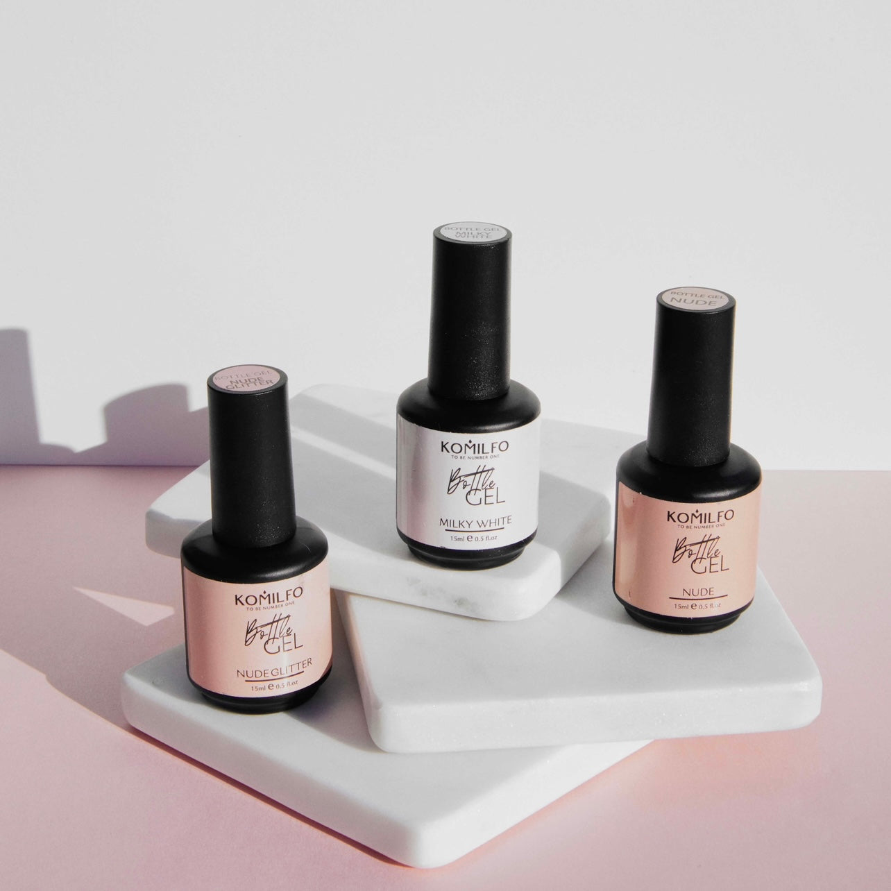 Komilfo Bottle Gel Nude With Brush 15ml