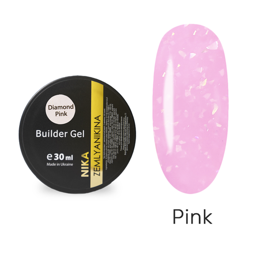 Nika Zemlyanikina Builder Gel Diamond Pink 30ml