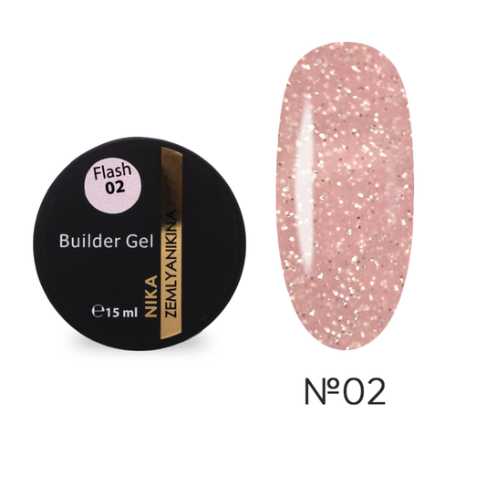 Nika Zemlyanikina Builder Gel Flash 02 15ml