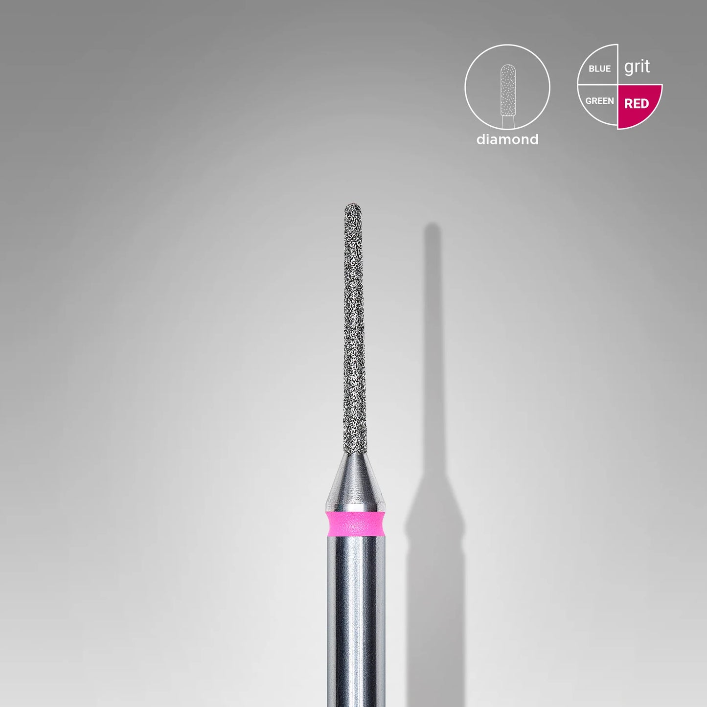Staleks Pro Diamond Nail Drill Bit  Needle Head 1mm/10mm 1 Pcs Set FA80R010/10