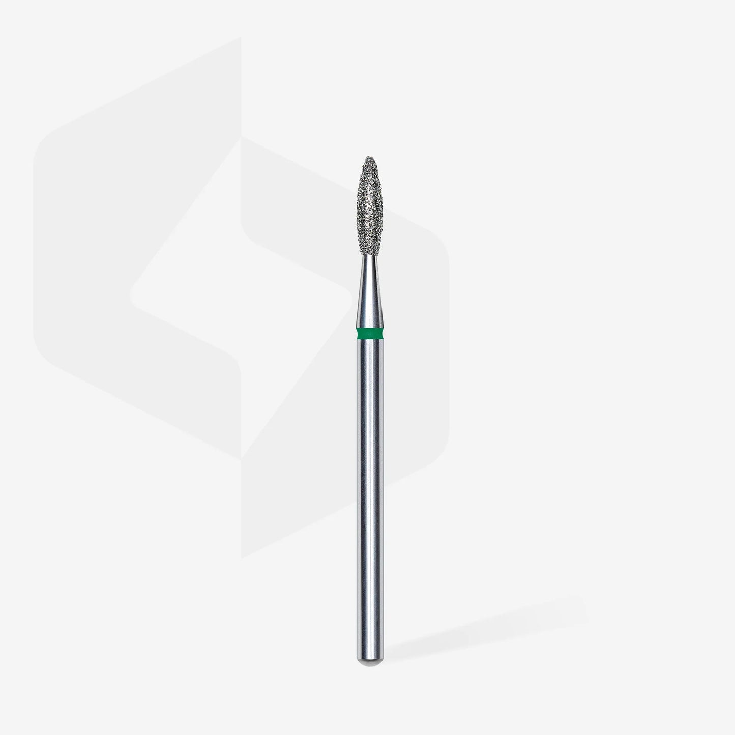 Staleks Diamond Nail Drill Bit Flame FA10 2.1mm/8mm GREEN grit 1pcs set FA10G021/8