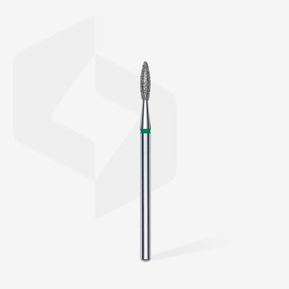 Staleks Diamond Nail Drill Bit Flame FA10 2.1mm/8mm GREEN grit 1pcs set FA10G021/8