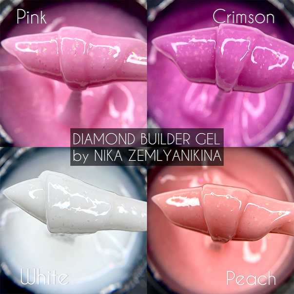 Nika Zemlyanikina Builder Gel Diamond Crimson 30ml