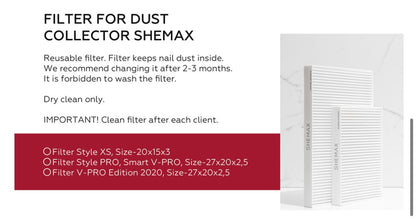 SheMax XS Dust Collector Filter