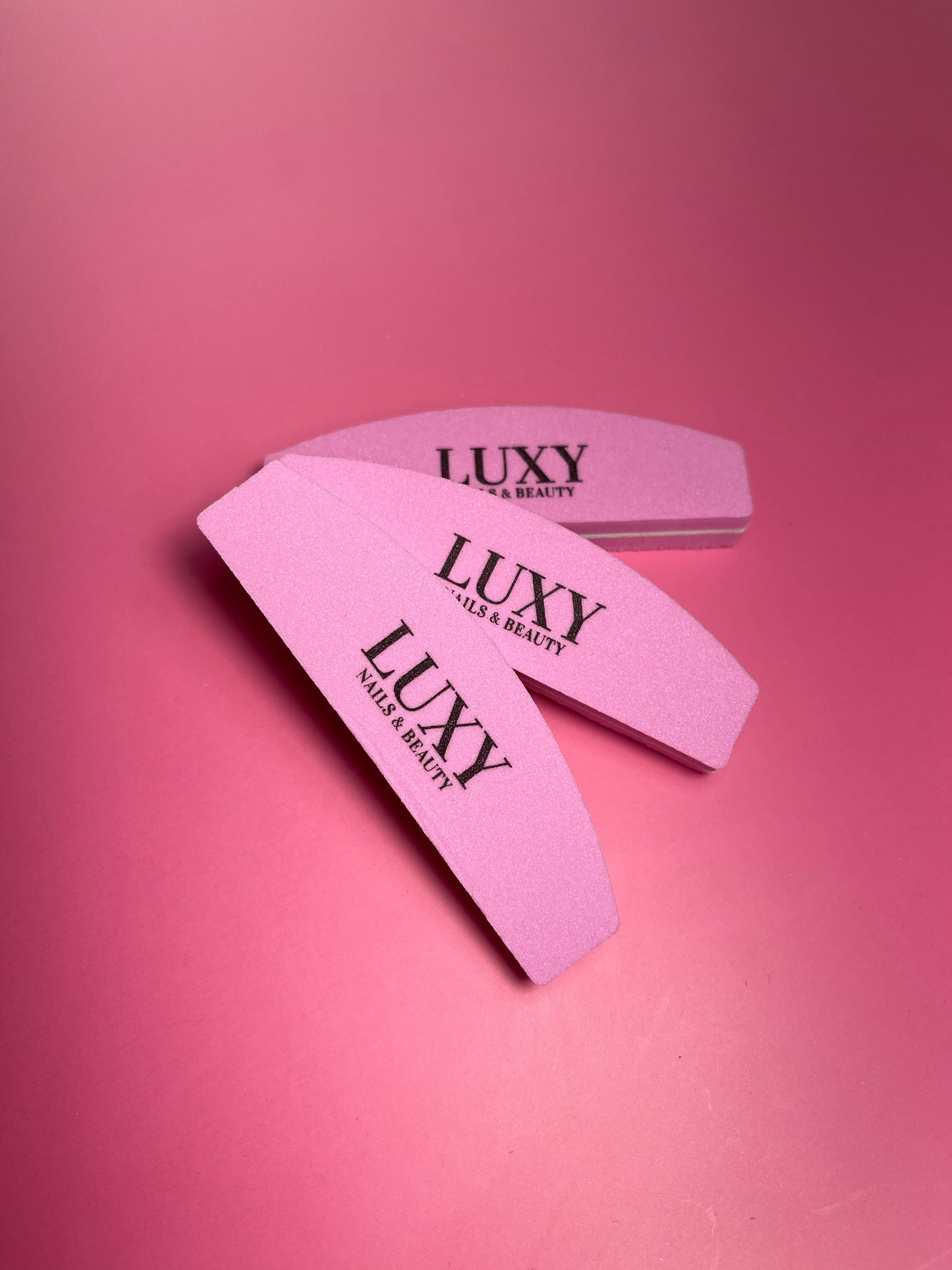 Pink Nail Buff 180/180 grit Luxy Nails