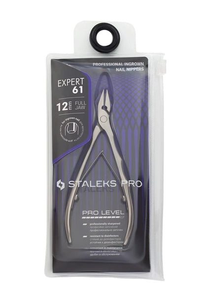Staleks Pro Expert 61 Professional Ingrown Nail Nippers 4.9 Inch 12 Mm Ne-61-12