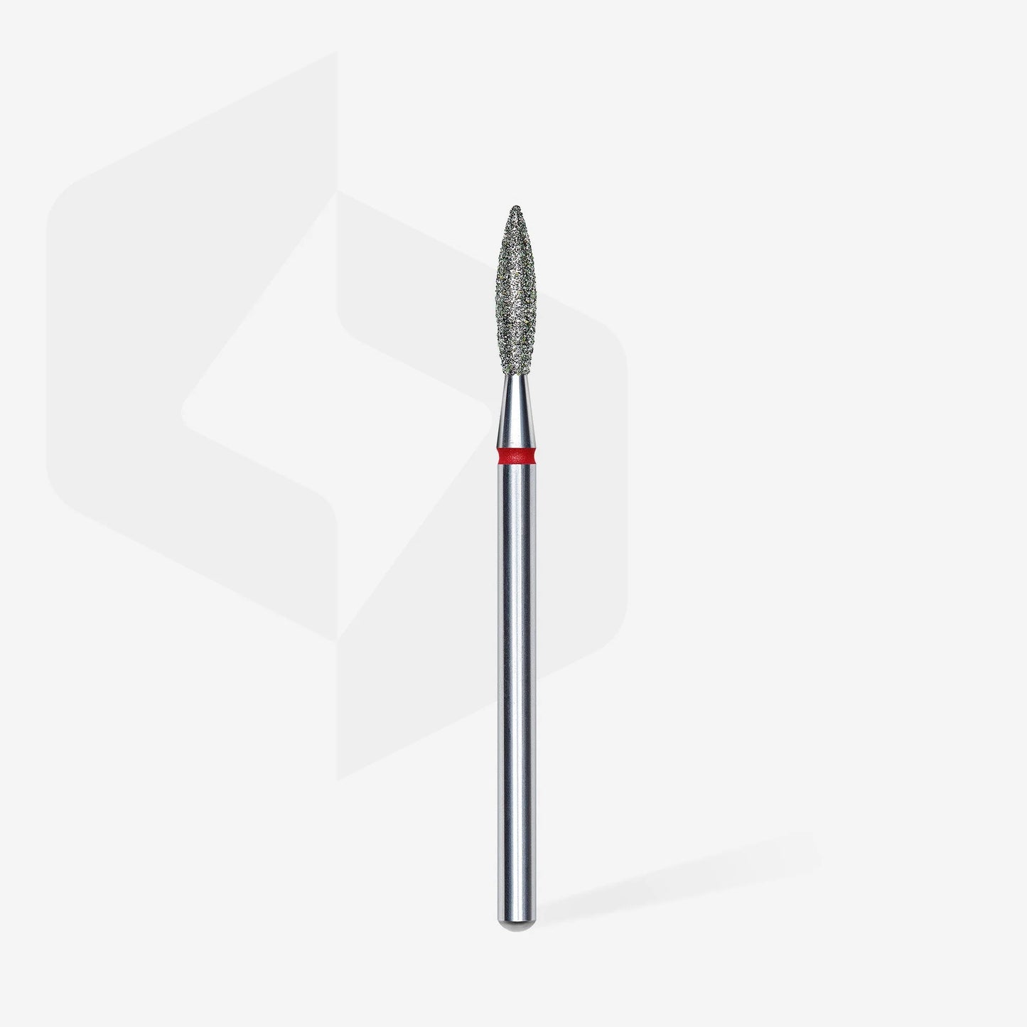 Staleks Diamond Nail Drill Bit Flame  2.3mm/10mm RED grit 1pcs set FA10R023/10