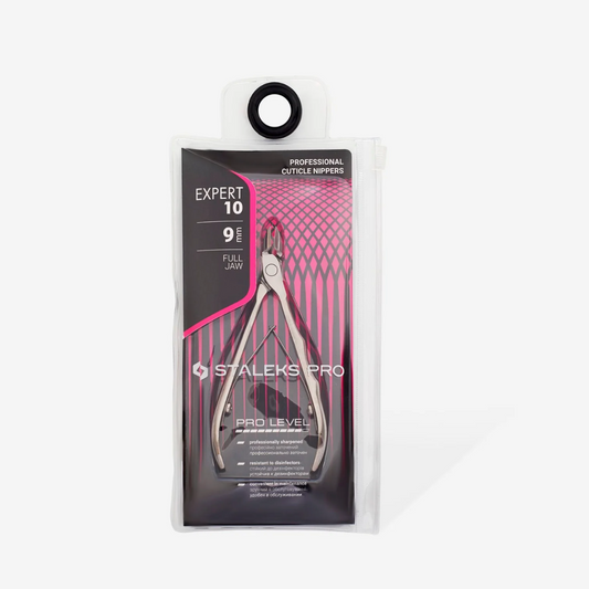 Staleks Pro Expert 10 9mm Professional Cuticle Nippers Full Jaw 0.35 Inch Ne-10-9