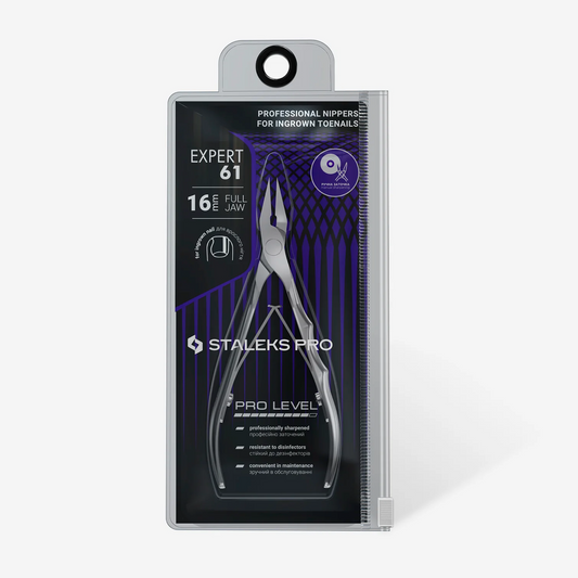 STALEKS PRO EXPERT 61 PROFESSIONAL INGROWN NAIL NIPPERS 5.12 INCH 16 MM NE-61-16
