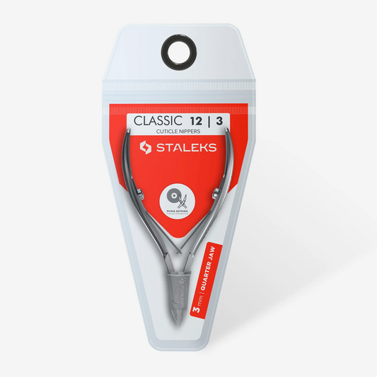 Staleks Classic 12 3mm Cuticle Nippers Quarter Jaw NC-12-3