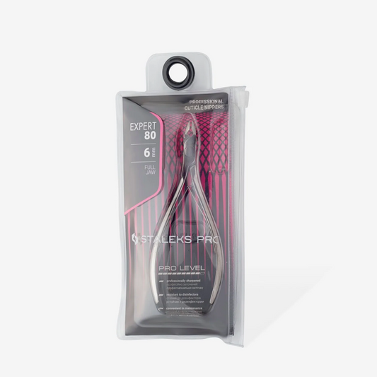 Staleks Pro Expert 80 Professional Cuticle Nippers 6 Mm Full Jaw Ne-80-6