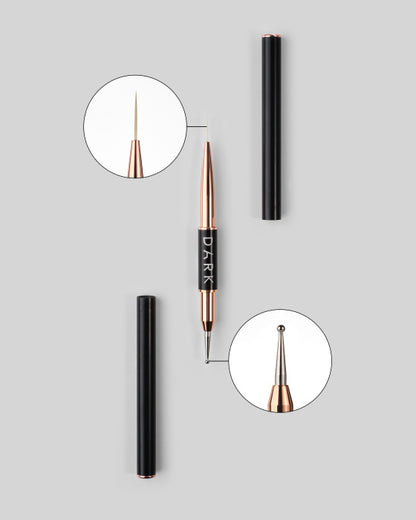 DARK Double-sided Brush (liner 13 mm + dots 2 mm)