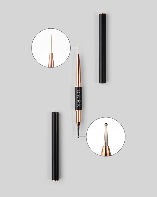 DARK Double-sided Brush (liner 13 mm + dots 2 mm)