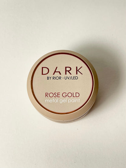 Dark Gel Paint Rose Gold Metalic
