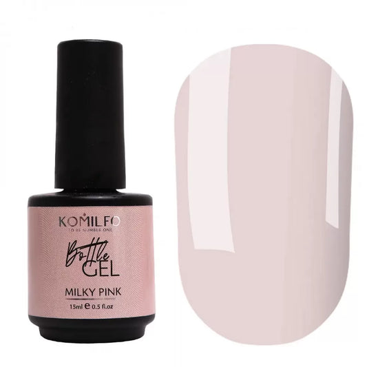 Komilfo Bottle Gel Milky Pink With Brush 15ml