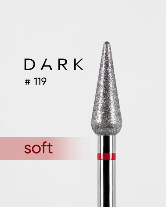 Dark Diamond Cylinder Bit #119 soft/red grit 042