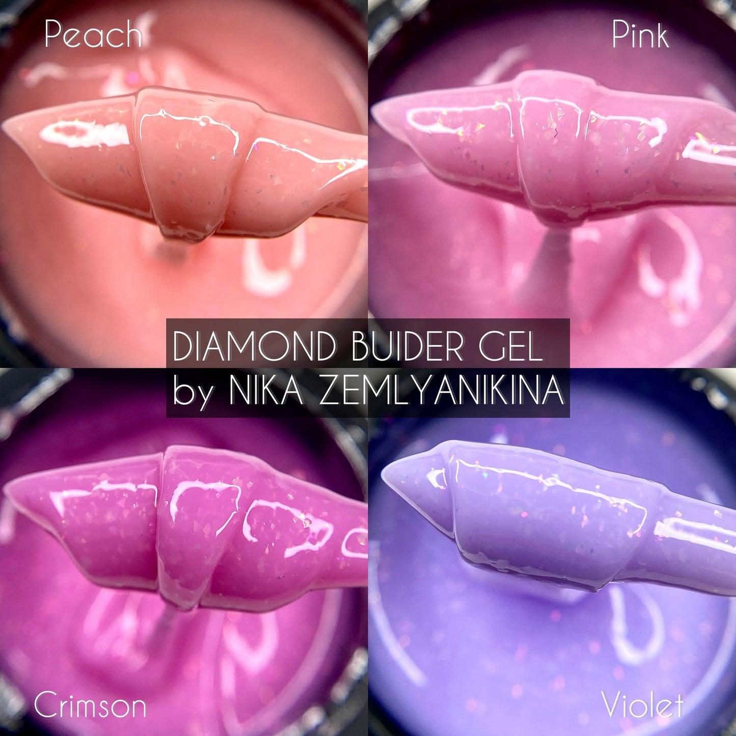 Nika Zemlyanikina Builder Gel Diamond Violet 30ml