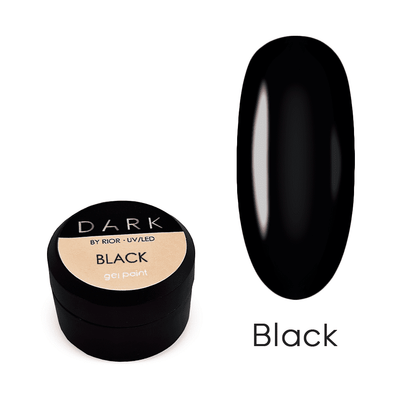 Dark Gel Paint Black 5ml